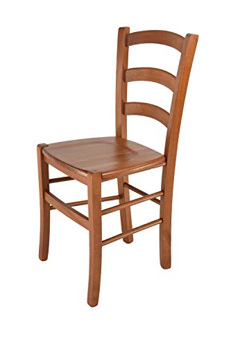 t m c s Tommychairs - Stuhl Venice für Küche und Esszimmer, robuste Struktur aus lackiertem Buchenholz im Farbton Kirschholz und Sitzfläche aus Holz t m c s Tommychairs - Stuhl Venice für Küche und Esszimmer, robuste Struktur aus lackiertem Buchenholz im Farbton Kirschholz und Sitzfläche aus Holz von t m c s
