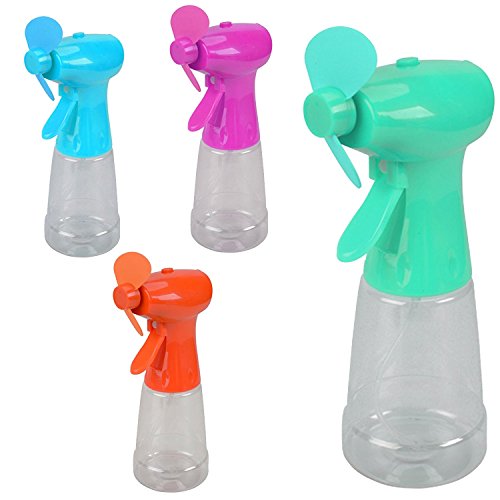 4 x Wasser Sprüh Ventilator Wassersprüh Handventilator Wassersprüher Abkühlung (4) von t