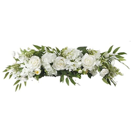 tacery Blumenbogen-Dekor - Künstlicher Rosenblumen-Beutel zur Dekoration,Rose Flower Runner Girlande für Hochzeit Bogen Tischdekoration Tür Wanddekoration von tacery