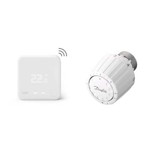 tado° Funk-Temperatursensor – WiFi Zusatzprodukt für smarte Heizkörperthermostate & Danfoss RAVL 013G2950 Thermostatischer Sensor mit gasgefülltem Thermostatbalg und eingebautem Sensor von tado°