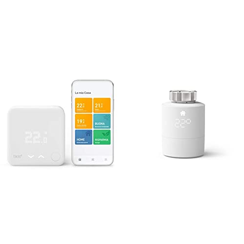 tado° smart home Thermostat (verkabelt) - Wifi Starter Kit V3+ mit 1x smartes Heizkörperthermostat - digitale Heizungssteuerung per App - Einfache Installation - kompatibel mit Alexa, Siri & Google von Tado