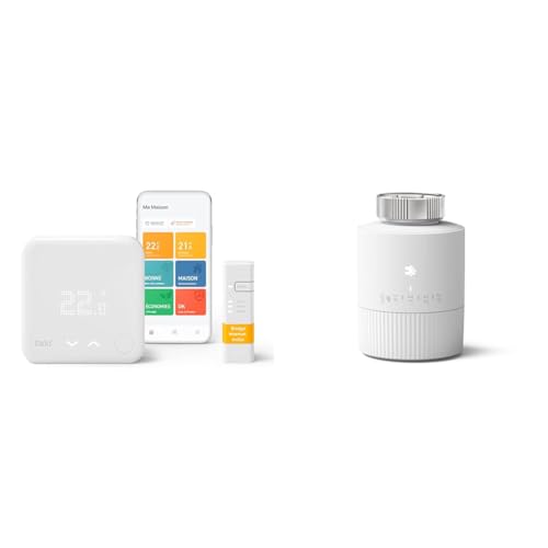 tado° smart home Thermostat – Wifi Starter Kit V3+ & tado° BASIC smartes Heizkörperthermostat – Wifi Zusatzprodukt kompatibel mit Alexa, Siri & Google für Heizung per App von tado