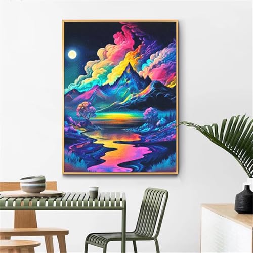 Paint by Numbers,Colorful Mountain Paint by Numbers Kits on Canvas for Adults,DIY with frame Hand Painted Oil Painting Kits,with Brushes Easy Acrylic Pigment Drawing for Home Wall Decor 30x40cm Paint by Numbers,Colorful Mountain Paint by Numbers Kits on Canvas for Adults,DIY with frame Hand Painted Oil Painting Kits,with Brushes Easy Acrylic Pigment Drawing for Home Wall Decor 30x40cm von taesdvry