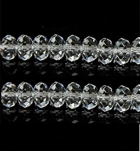 Kristallglasperlen für Schmuckherstellung, 8 mm, facettiert, flach, rund, transparent Kristallglasperlen für Schmuckherstellung, 8 mm, facettiert, flach, rund, transparent von taffbeads