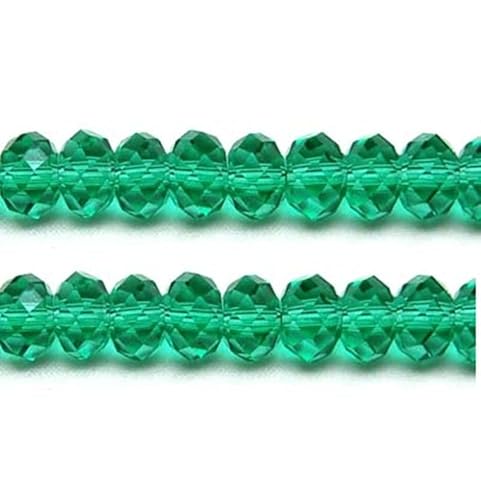 Kristallglasperlen für Schmuckherstellung, 8 mm, facettierter Schnitt, flach, rund, Blaugrün Kristallglasperlen für Schmuckherstellung, 8 mm, facettierter Schnitt, flach, rund, Blaugrün von taffbeads