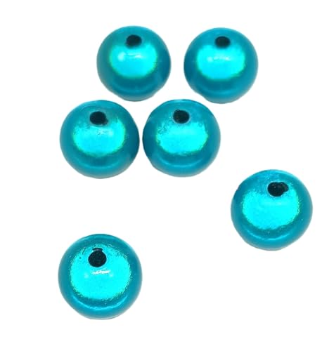 taffbeads 15 Stück 12 mm 3D-Illusionswunder Acrylperlen für DIY Handwerk und Schmuckherstellung (Dunkelhimmelblau) von taffbeads