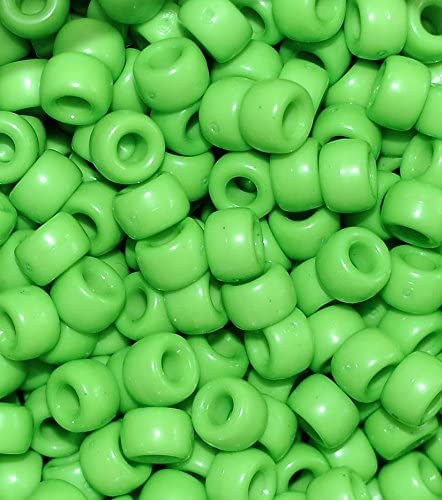 taffbeads Acryl-Ponyperlen, 9 x 6 mm, fein, poliert, undurchsichtig, für Schmuckherstellung und Bastelarbeiten, Grün, 500 Stück taffbeads Acryl-Ponyperlen, 9 x 6 mm, fein, poliert, undurchsichtig, für Schmuckherstellung und Bastelarbeiten, Grün, 500 Stück von taffbeads
