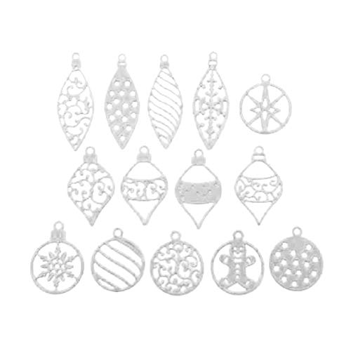 tailor13me Stanzschablonen Weihnachten Lebkuchenmann Star Schneeflocke Stanzbögen für Scrapbooking Stanzformen, Metall Sterben Prägeschablone zur Scrapbooking Silver von tailor13me