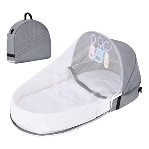 tairong Baby Reisebett mit Netz Faltbares Babyzelt Waschbares Kinderbett Bionic Reisebett Atmungsaktives Wiegenbett von tairong