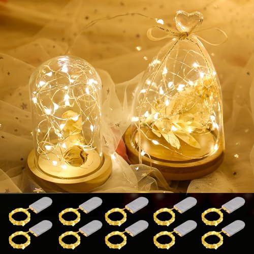 taiyongkang Mini Lichterkette 10 Stück Mit Batterie 2M 20 LED Knopfbatterie Wasserdicht IP65 Feenlichter Für Innen Außen Weihnachten Hochzeit Basteln DIY Dekoration taiyongkang Mini Lichterkette 10 Stück Mit Batterie 2M 20 LED Knopfbatterie Wasserdicht IP65 Feenlichter Für Innen Außen Weihnachten Hochzeit Basteln DIY Dekoration von taiyongkang