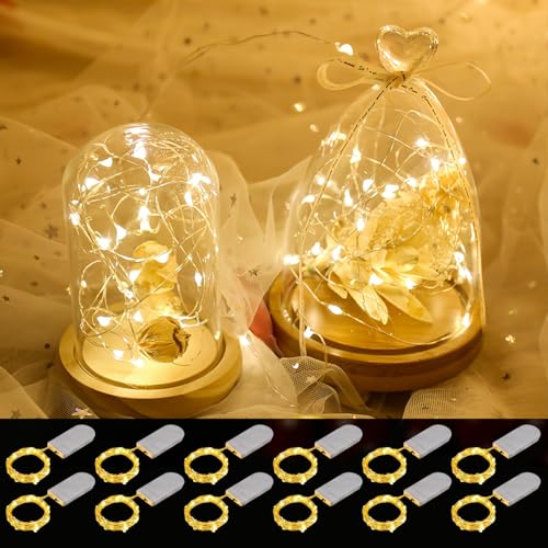 taiyongkang Mini Lichterkette 12 Stück Mit Batterie 2M 20 LED Knopfbatterie Wasserdicht IP65 Feenlichter Für Innen Außen Weihnachten Hochzeit Basteln DIY Dekoration taiyongkang Mini Lichterkette 12 Stück Mit Batterie 2M 20 LED Knopfbatterie Wasserdicht IP65 Feenlichter Für Innen Außen Weihnachten Hochzeit Basteln DIY Dekoration von taiyongkang