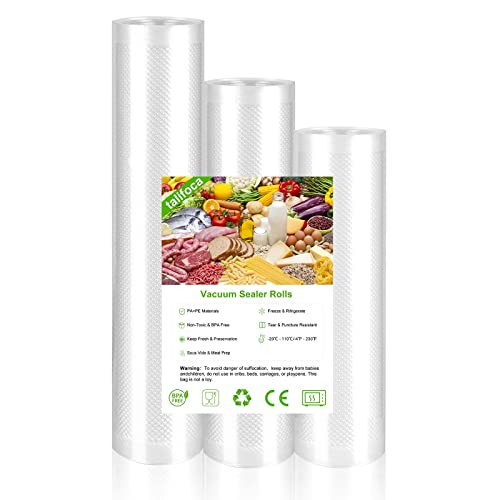 Vakuumierbeutel Lebensmittel Vakuumbeutel Vakuumierfolie Beutel-3 Rolle 20/25/28 x300cm Profi-Folienbeutel Folie fuer Folienschweißgerät Vakuumiergerät Sous Vide Vakuumier Beutel Gefrierbeutel Vakuumierbeutel Lebensmittel Vakuumbeutel Vakuumierfolie Beutel-3 Rolle 20/25/28 x300cm Profi-Folienbeutel Folie fuer Folienschweißgerät Vakuumiergerät Sous Vide Vakuumier Beutel Gefrierbeutel von talifoca
