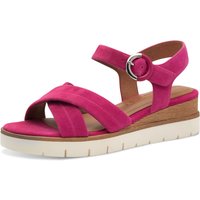 Tamaris Keilsandalette, Riemchensandale, Sommerschuh mit dezenten Ziernähten Tamaris Keilsandalette, Riemchensandale, Sommerschuh mit dezenten Ziernähten von tamaris
