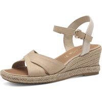 Tamaris Keilsandalette, Riemchensandale, Sommerschuh mit modischer Kreuzbandage von tamaris
