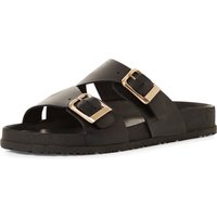 Tamaris Pantolette, Plateau, Sommerschuh, Strandschuh mit goldfarbenen Schnallen Tamaris Pantolette, Plateau, Sommerschuh, Strandschuh mit goldfarbenen Schnallen von tamaris