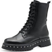 Tamaris Schnürboots, Blockabsatz, Plateau, Schnürstiefelette mit Nieten am Sohlenrand von tamaris