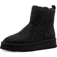 Tamaris Winterboots, Plateau, Stiefelette mit Allover-Strasssteinen besetzt von tamaris