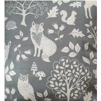Woodland Grey Cotton Kissenbezug/Kissen 50 cm X von tamarstreasuresuk