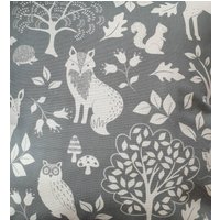 Woodland Grau Baumwolle Kissenbezug/Kissen 40 cm X 16 "X 16" von tamarstreasuresuk
