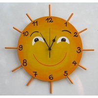 Little Miss Sunshine Handbemalte Wanduhr Little Miss Sunshine Handbemalte Wanduhr von tammnoony