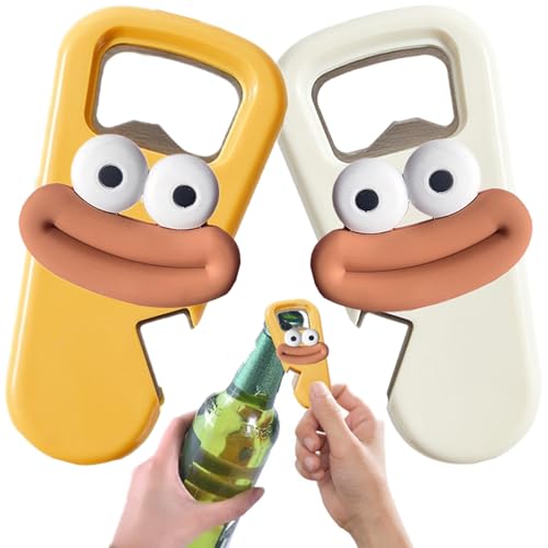 Flaschenöffner,Tangger 4 in 1Deckelöffner Deckelöffner Multifunktions bottle opener mit Magnet Dosenöffner Flaschenöffner für Senioren Flaschenöffner Personalisiert Glasöffner Camping (2 Stück) von tangger