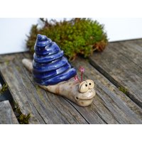 Keramik Blumenbeet Schnecke Noel von tannwicht