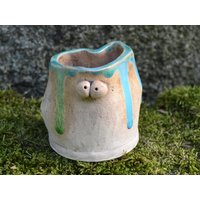 Keramik Herz Vase Mit Augen von tannwicht
