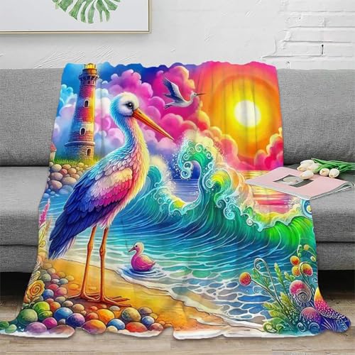3D Drucken Blanket Leuchtturm Couchdecke Microfaser Bequem Atmungsaktiv Superweiche Decke Weich Warm Camping Für Erwachsene Kinder 50x60inch(127x152cm) von tanpiaoliang