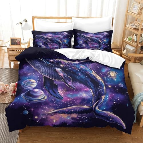 tanpiaoliang Wal Bettbezug Set Bettwäsche Kinderbettwäsche-Set Reißverschluss Mit Kissenbezug, Betten Set Für Jugendliche Kinder Schlafzimmer Single（140x200cm） von tanpiaoliang