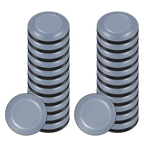 tao pipe Möbelgleiter, 24 Stück PTFE Teflon Quadrat Selbstklebende Möbelschieber, Teflongleiter Selbstklebend für Schwere Möbel(Runde) von tao pipe