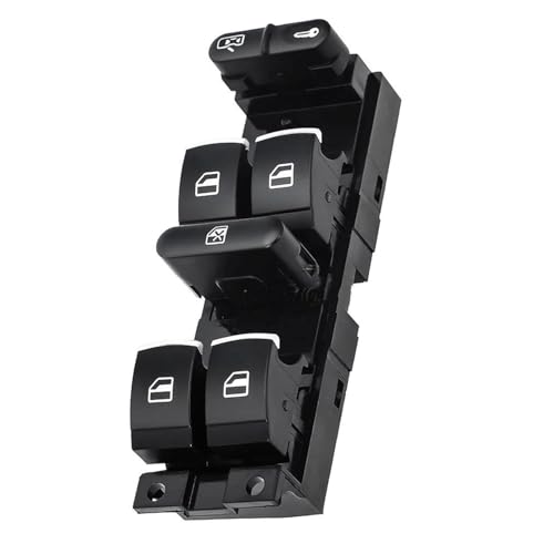 taoWtao Fensterheber Schalter Für VW Bora Jetta Golf MK4 Passat B5 Elektrische Master Fenster Control Und Control Switch Power Taste,F/Black 6 von taoWtao