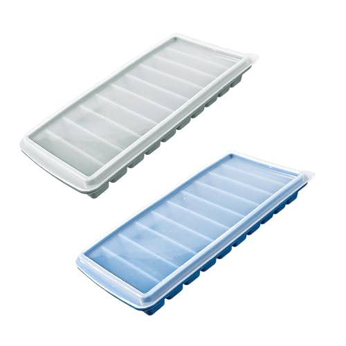 Silikon-Eiswürfelform, 2 Stück Eiswürfelform mit Deckel von taobosec