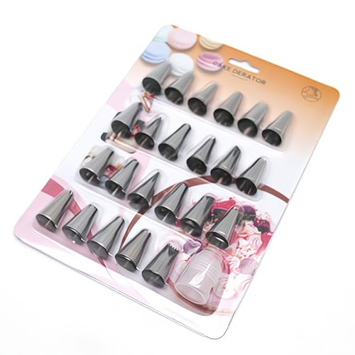 SpritztüLlen,24stüCk Professionelle Einrahmung TüLle SpritztüLlen Set Wiederverwendbar Edelstahl Torten ZubehöR BackzubehöR Spritzbeutel Set BackzubehöR FüR Torten SpritztüLlen Edelstahl SpritztüLlen,24stüCk Professionelle Einrahmung TüLle SpritztüLlen Set Wiederverwendbar Edelstahl Torten ZubehöR BackzubehöR Spritzbeutel Set BackzubehöR FüR Torten SpritztüLlen Edelstahl von taobosec