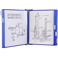 tarifold Wand-Sichttafelsystem 418101 DIN A3 blau mit 10 St. Sichttafeln von Tarifold