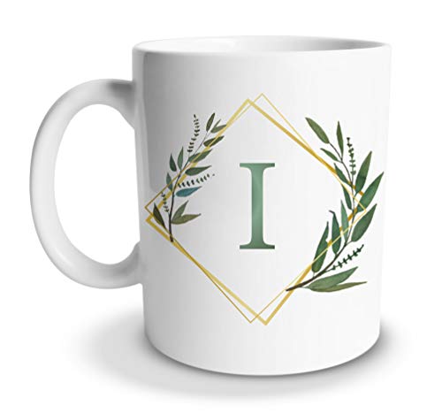 tassenprinter Buchstaben Kaffee-Tasse 300ml Alphabet Initial Watercolor Kaffeetasse weiß Geschenk Geburtstag Geschenkidee Jahrestag Valentinstag von tassenprinter