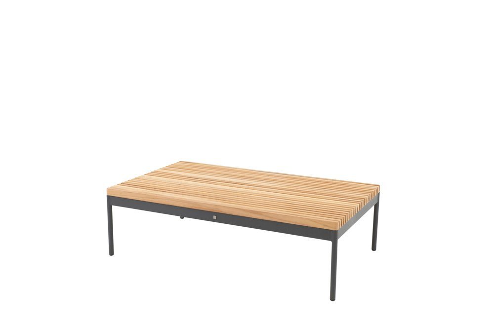 taste by 4 seasons Gartentisch 4Seasons Taste Sakura Kaffee-Tisch Antrazit Teak-Lattung 120x70x35 cm (1) von taste by 4 seasons