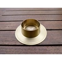 Kerzenständer Gold Matt Für Kerzen 26, 5 X 5 cm von taufkerzenwaltrop
