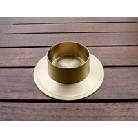 Kerzenständer Gold Matt Für Kerzen 26, 5 X 5 cm von taufkerzenwaltrop