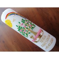 Kommunionkerze Taufkerze Mädchen Lebensbaum Kommunionkerze Taufkerze Mädchen Lebensbaum von taufkerzenwaltrop