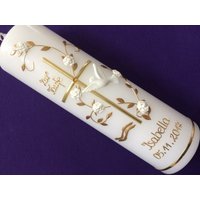 Taufkerze - Kreuz Mädchen Junge Kerze Taufe Handarbeit Keine Folie Inkl. Wachsbeschriftung Taufkerze - Kreuz Mädchen Junge Kerze Taufe Handarbeit Keine Folie Inkl. Wachsbeschriftung von taufkerzenwaltrop