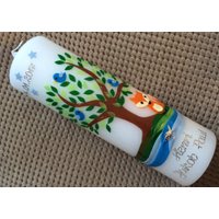 Taufkerze Lebensbaum Fuchs Fox Baum Mädchen - Junge Kerze -Taufe Handarbeit Keine Folie Inkl. Wachsbeschriftung Taufkerze Lebensbaum Fuchs Fox Baum Mädchen - Junge Kerze -Taufe Handarbeit Keine Folie Inkl. Wachsbeschriftung von taufkerzenwaltrop