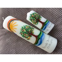 Taufkerze Lebensbaum Set, 1 X Taufkerze, Patenkerze Oder Tischkerze, Weitere Kerzen Möglich, Inkl. Beschriftung, Katholisch, Evangelisch Taufkerze Lebensbaum Set, 1 X Taufkerze, Patenkerze Oder Tischkerze, Weitere Kerzen Möglich, Inkl. Beschriftung, Katholisch, Evangelisch von taufkerzenwaltrop