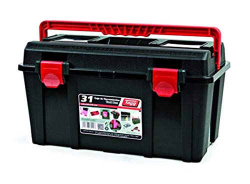 TAYG TOOLBOX Werkzeugkasten aus Kunststoff Nr.31 Sortimentkoffer Nr. 31 mit Einlage und Box 445 x 235 x 230 mm von Tayg