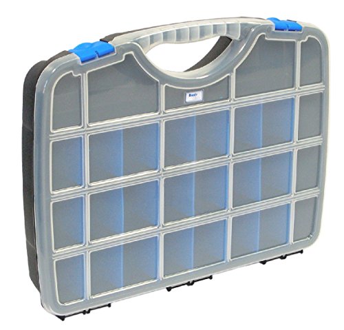 Tayg Sortimentskasten Basic Box 01/312 x 238 x 51 mm/bis zu 26 Fächer/schwarz-blau, schwarz, 022555 von Tayg