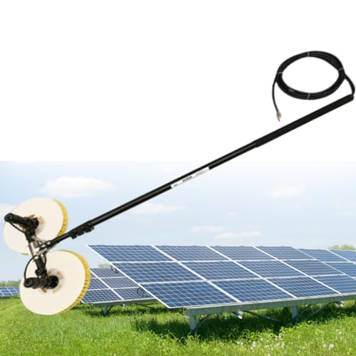 tbanvoo Solarpanel-ReinigungsbüRste – Entfernt Effizient Staub Und Schmutz, Photovoltaik-Panel-Reiniger, Leichtes Design Und Teleskopstange,7.5M von tbanvoo