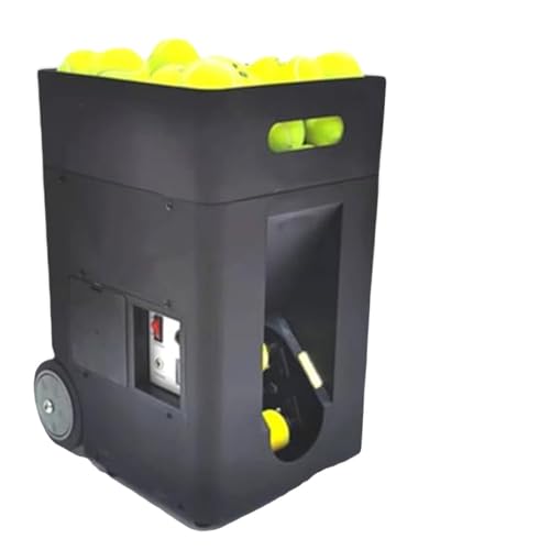 tbanvoo Tennisballmaschine – Automatischer Tennisballwerfer FüR Training Und ÜBung, Vorprogrammierte Und Individuelle ÜBungen, Fernbedienung Und App-Steuerung, Batteriebetrieben von tbanvoo