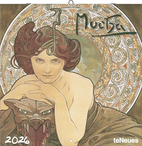 Mucha 2026 - Wand-Kalender - Broschüren-Kalender - 30x30 -30x60 geöffnet - Kunst-Kalender von teNeues