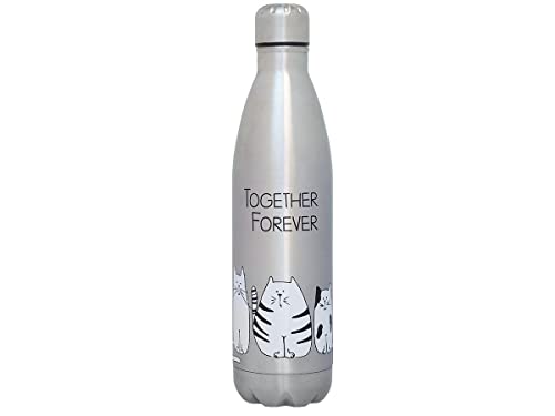 Könitz Teeflasche Funny cats, Thermosflasche 750ml aus doppelwandigem Edelstahl. Outdoor Trinkflasche BPA-frei, auslaufsicher, langlebig Könitz Teeflasche Funny cats, Thermosflasche 750ml aus doppelwandigem Edelstahl. Outdoor Trinkflasche BPA-frei, auslaufsicher, langlebig von tea4chill
