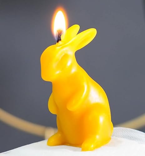tea4chill Bienenwachskerze aus 100% Bienenwachs, Ostzerkerze Hase stehend, Kerze für Ostern 5 x 3,8 x 7cm, Osterdeko, Osterkerze, lange Brenndauer, handgefertigt tea4chill Bienenwachskerze aus 100% Bienenwachs, Ostzerkerze Hase stehend, Kerze für Ostern 5 x 3,8 x 7cm, Osterdeko, Osterkerze, lange Brenndauer, handgefertigt von tea4chill