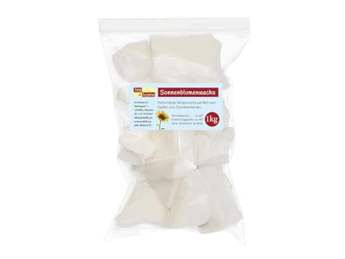 tea4chill Hochwertiges Sonnenblumenwachs 1kg für Containerkerzen – 100% natürliches Wachs, nachhaltiges Naturwachs vegan zum selber Kerzengießen. tea4chill Hochwertiges Sonnenblumenwachs 1kg für Containerkerzen – 100% natürliches Wachs, nachhaltiges Naturwachs vegan zum selber Kerzengießen. von tea4chill
